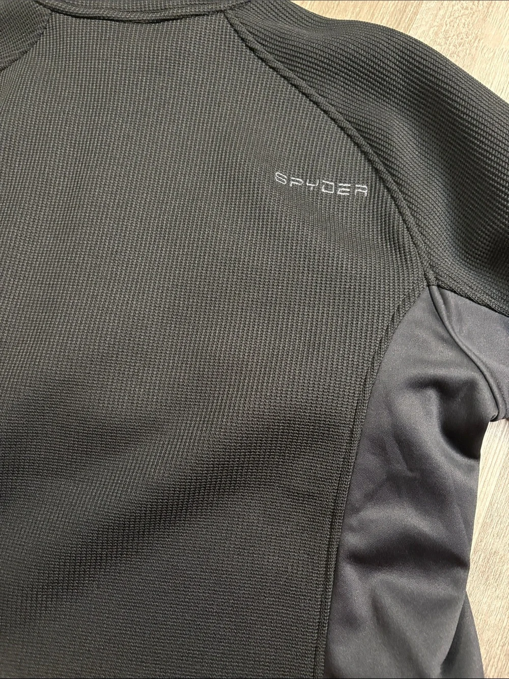 Spyder Men’s Black Quarter-Zip Performance Pullover